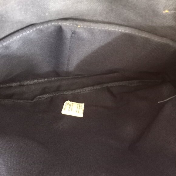 New AARP Classic Courier Organizer Bag Blue Denim Look Adj Shoulder Strap - Picture 5 of 6